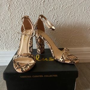 Lulus Snakeskin Heels